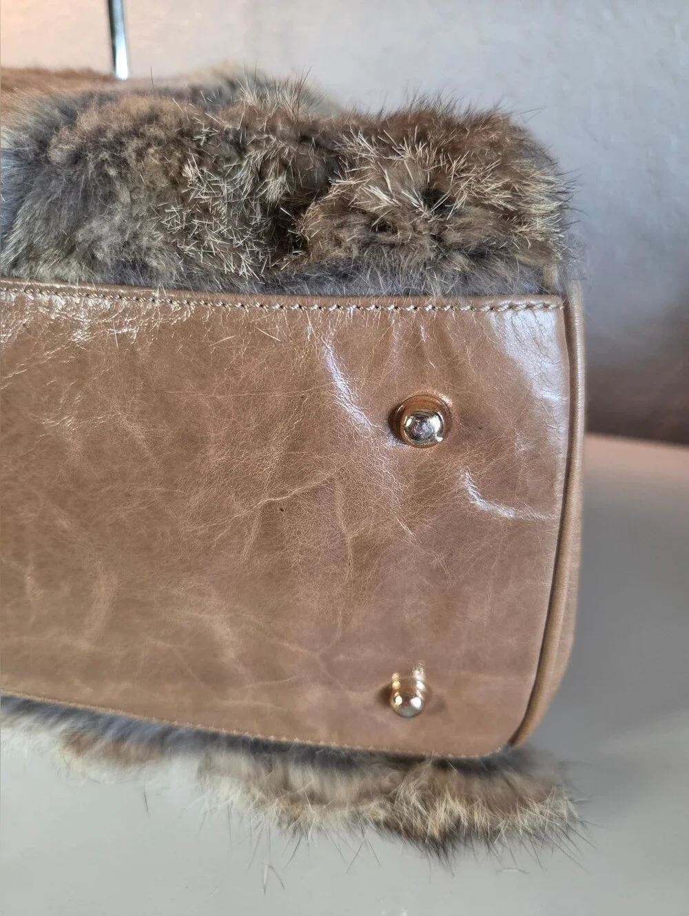 Rookism by Rookie Bud Faux Fur Two-Way Convertible Tote Travel Bag